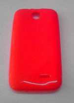 Силиконов гръб ТПУ S-CASE за HTC Desire 310 червен